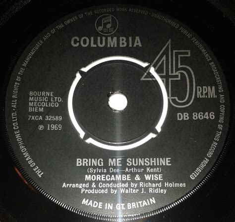 morecambe and wise bring me sunshine releases discogs