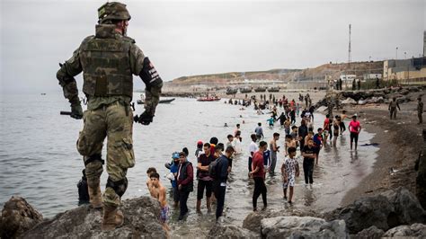 Spain Sends Troops To Ceuta After Migrant Crossings Jump The New York