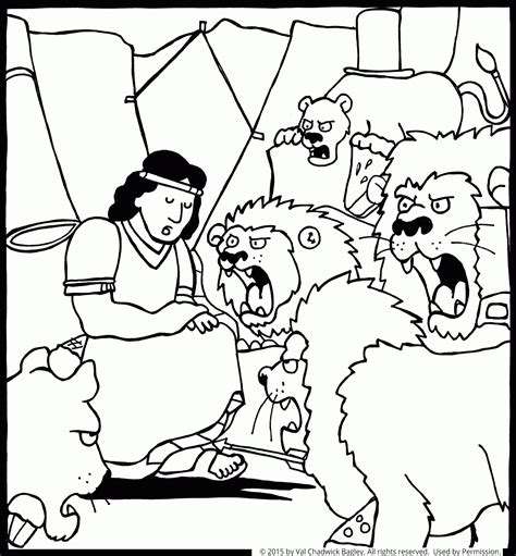 Daniel And The Lions Den Coloring Page Aerografiaonline