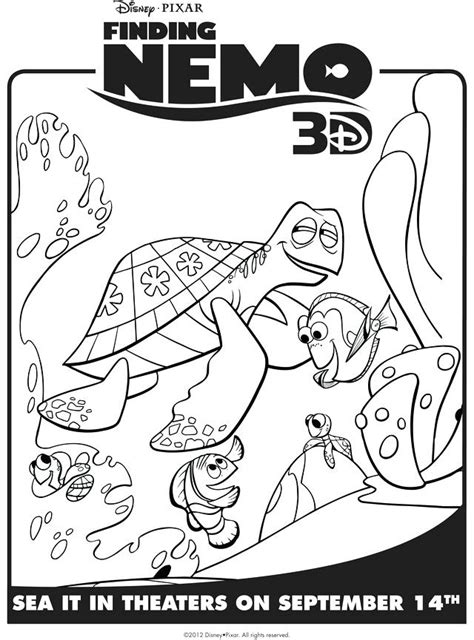 Finding Nemo Turtle Coloring Pages At Free Printable Colorings Pages To Print