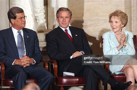 From Left Sen Trent Lott R Miss President George W Bush And