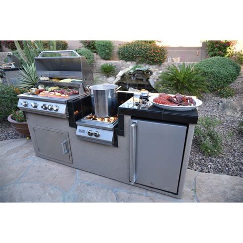 Barbeque parties bring family and friends together. Kokomo Grills 91" 3-Piece 4-Burner Propane/Natural Gas BBQ ...