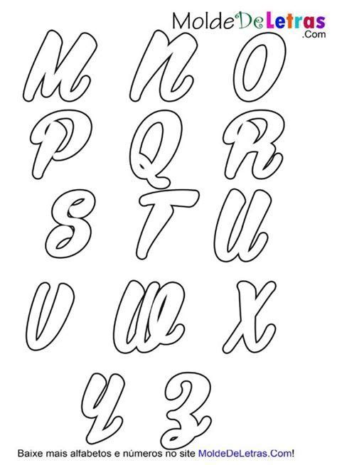 Alfabeto Cursivo → Moldes Ideias Para Imprimir Moldes De Letras Lettering Tutorial Projetos