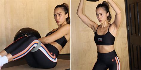 Jessica Alba Swears By Pilates Hiit And Hot Yoga For Strong Sculpted