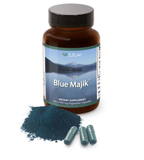 E3live Blue Majik™ Blue Spirulina 60 Capsules Iliving I Detox