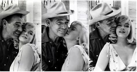 Behind The Scenes Photographs Of Marilyn Monroe And Clark Gable On The
