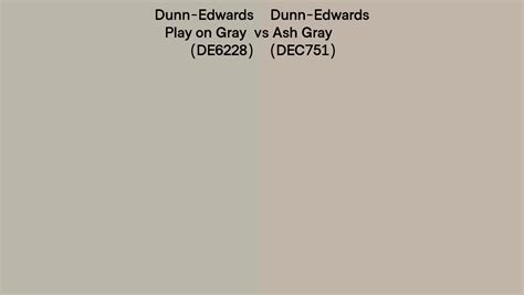 Dunn Edwards Play On Gray Vs Ash Gray Side By Side Comparison
