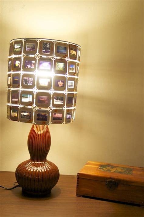 Here is a project, i made for pure curiosity. DIY Photo Slide Lamp Shade - DIY projects for everyone!