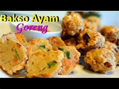 Bakso ayam goreng merekah instructions campurkan ayam giling dan telur aduk rata. Resep Bakso Ayam Goreng (Chicken Meatball Recipe) - YouTube