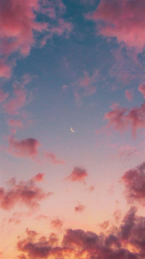 Beautiful pink clouds for background images stock photos. Pink sky by matialonsor