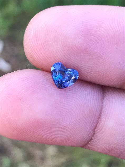 Loose Natural Ceylon Blue Sapphire Heart Shape 662mm 120ct