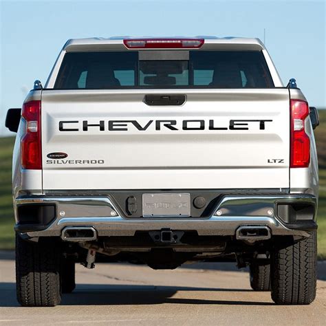 Black Chevrolet Tailgate Letters Stamped Silverado 2500 2020 2021