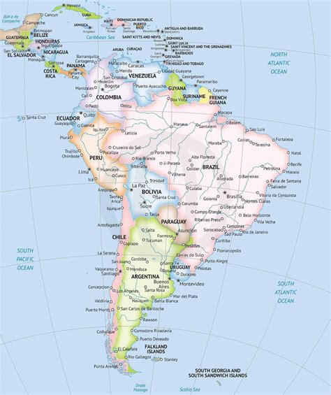 South America Map Printable That Are Dashing Russell Website
