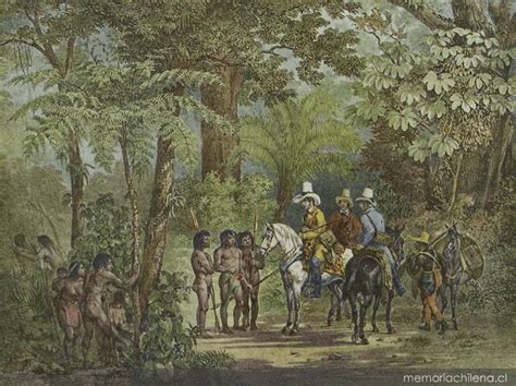 Viajeros Europeos Se Encuentran Con Indígenas De América Hacia 1821