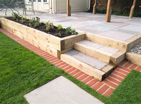 How To Build Garden Steps Using Railway Sleepers Fasci Garden