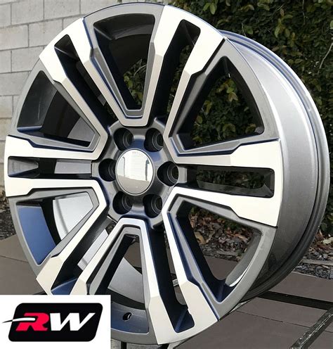 20 Inch Chevy Tahoe Oe Replica Denali Wheels 2017 2018 Gunmetal