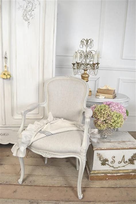 Shop wayfair for the best antique armchair. Vintage French Chair with Grainsack Slip Cover from Full ...