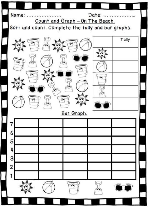 Counting And Graphing Tally And Bar Chart Worksheets Graphing