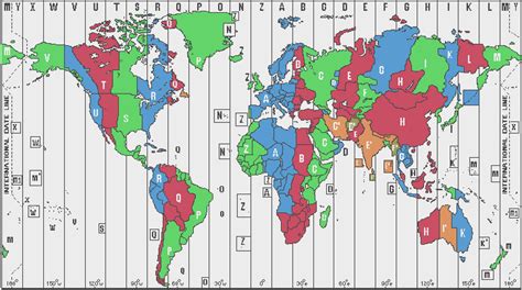 Interactive World Time Zone Map