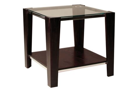 Give your living room an edge with modern side and accent tables. Contemporary Glass Top End Table at Gardner-White