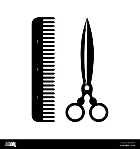 Comb Scissor Icon Scissor Hair Hi Res Stock Photography And Images Alamy