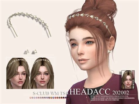 S Club Ts4 Wm Headacc 202002 C Sims 4 Sims 4 Piercings Sims 4 Clothing