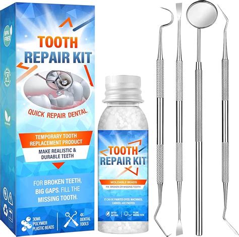 Chinoxia Tooth Filling Repair Kit Temporary Tooth Filling Kit With 4
