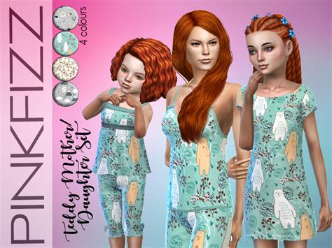 The Sims Resource Teddy Motherdaughter Set Get Together Needed