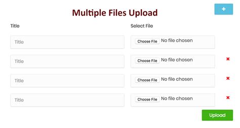 Multiple Files Upload Using Html And Php The Debuggers