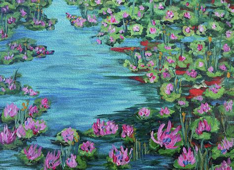Lily Pond Impressionism Art Painting By Kathy Symonds Fine Art America