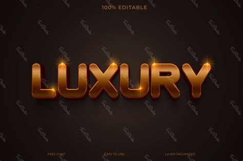 Luxury Font Style Text Effect Free Photoshop Psd File