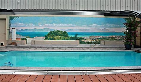 21 Swimming Pool Wall Mural Ideas Beach Mural Wall Murals Mural