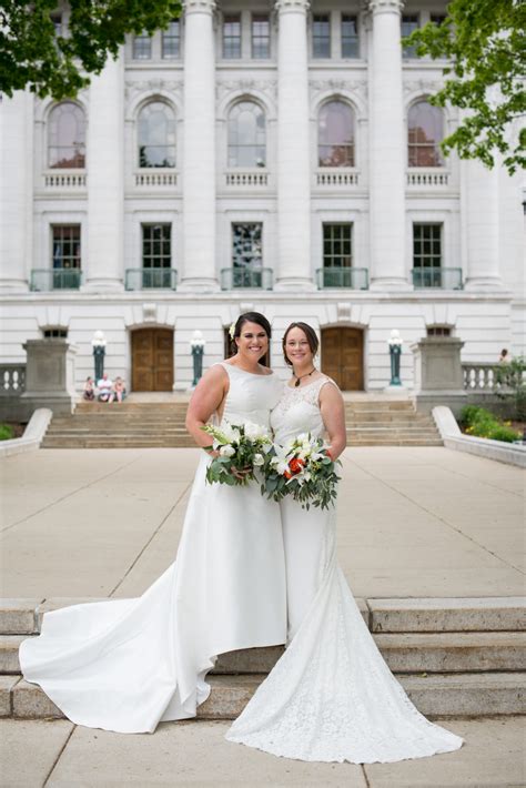 Colorful Real Wedding In Madison Wisconsin Krista Betsy Madison