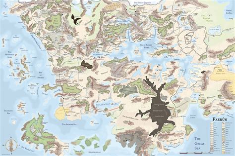 World Map Forgotten Realms Dnd 5e Feats Wikidot Pelajaran