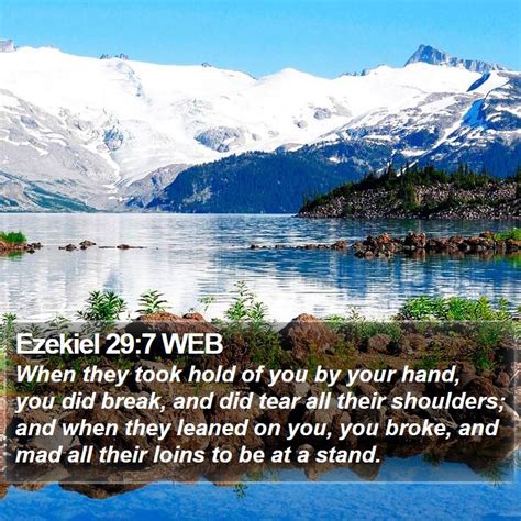 Ezekiel 297 Web When They Took Hold Of You By Your Hand You Did