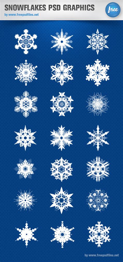 Snowflakes Psd Graphics Free Psd Files