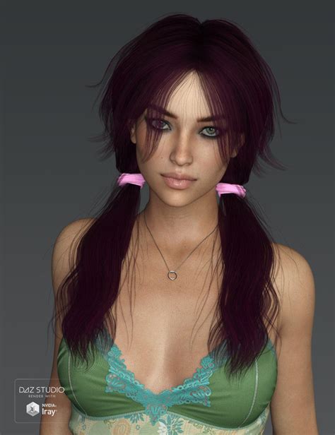 Waterfall Tails Stylized Hair For Genesis 3 Females 3d Community