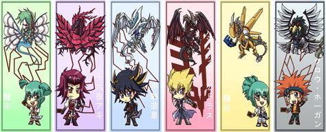 Yu Gi Oh 5ds Each Of The Signer Dragons Yugioh Anime Crossover Anime
