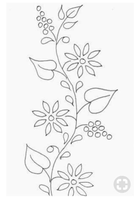 170 Ideias De Desenhos Simples De Flores Para Bordar Flower Drawing