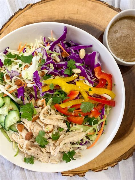 Whole30 Asian Chicken Salad The Primitive Plate