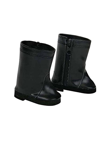 18 Inch Doll Black Zipper Riding Boots The Doll Boutique