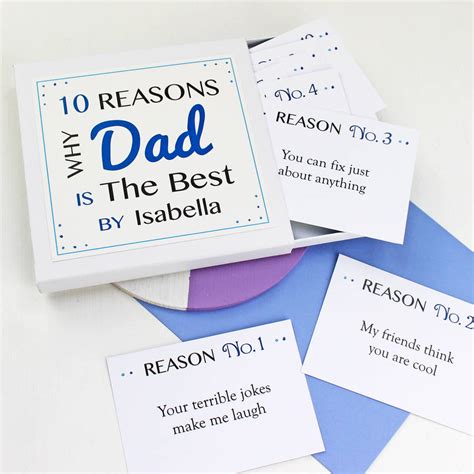 Personalised Best Dad Notes By Martha Brook