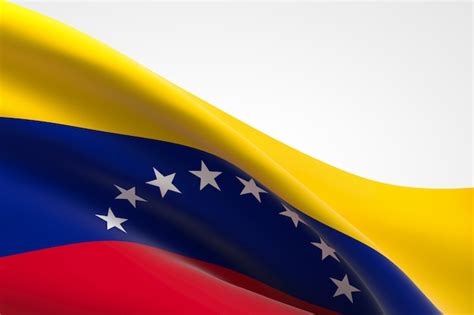 Premium Photo 3d Render Of The Venezuelan Flag Waving