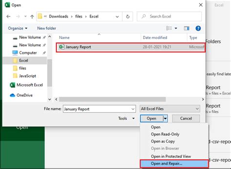 How To Recover A Corrupted Excel File Javatpoint