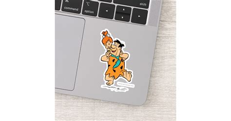 The Flintstones Fred And Pebbles Flintstone Sticker Zazzle