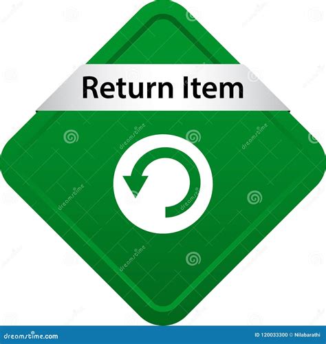 Return Item Icon Button Stock Illustration Illustration Of Cart