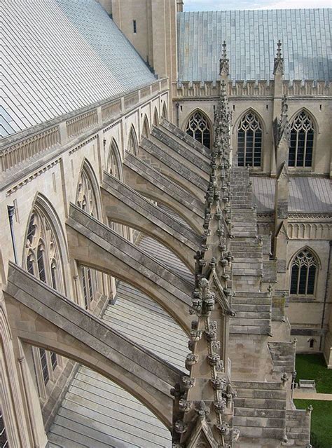 Westminister Abbey Flying Buttresses Provides Structural Support To