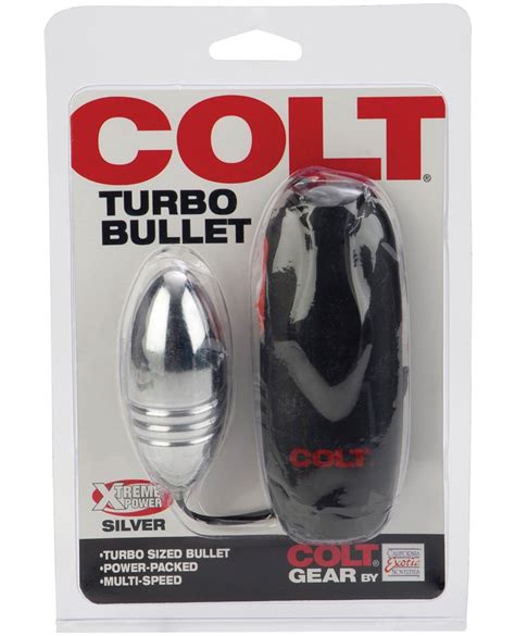 Colt Turbo Bullet Silver By California Exotic Novelties Cupids Lingerie