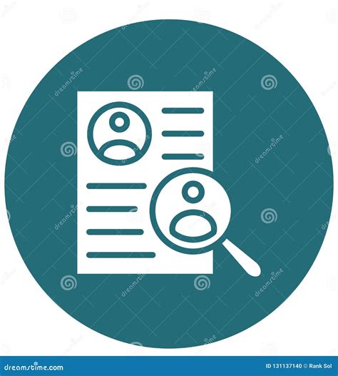 Resume Isolated Vector Icon That Can Be Easily Modified Or Edited