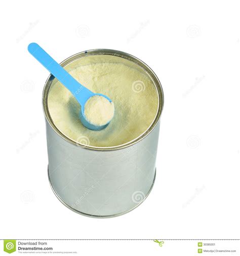 Can With Powdered Milk Stock Image Image Of Container 30385001
